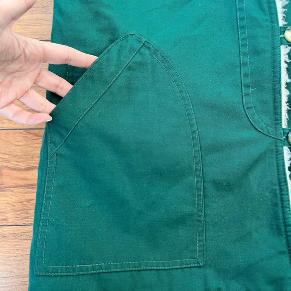 Amazing vintage Green Sherpa-Lined Jacket. Made in Canada - Picture 2 of 15